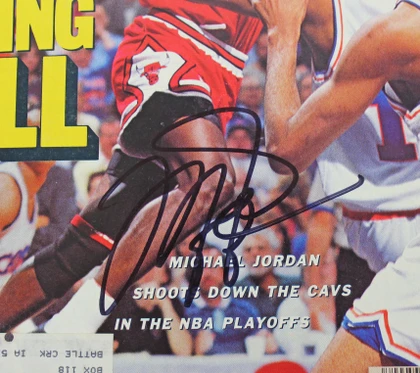 Bulls Michael Jordan Signed May 15, 1989 Sports Illustrated Magazine BAS #A39463