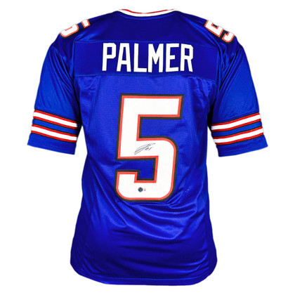 Josh Palmer Signed Buffalo Blue Football Jersey (Beckett)