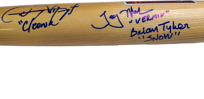 The Warriors Movie Cast Signed Bat w Popsicle Inscription Exact Proof ACOA