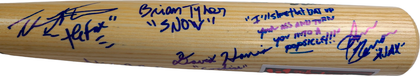The Warriors Movie Cast Signed Bat w Popsicle Inscription Exact Proof ACOA Version 1