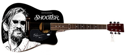 Shooter Jennings Signed "Swagger & Shades" Custom Graphics ACOA