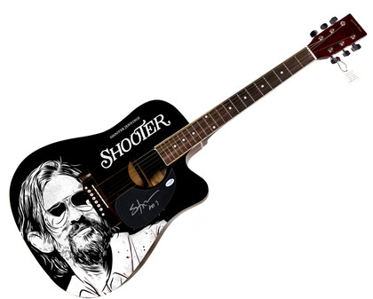 Shooter Jennings Signed "Swagger & Shades" Custom Graphics ACOA