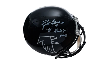 Exclusive Signed Brett Favre Helmet & Poster Bundle