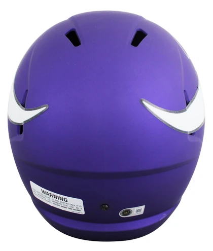 Vikings Justin Jefferson Signed Full Size Speed Rep Helmet BAS Witness #4W861771