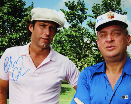 Chevy Chase Caddyshack "Died" Signed 16x20 w/ Dangerfield Photo BAS W #2W688919