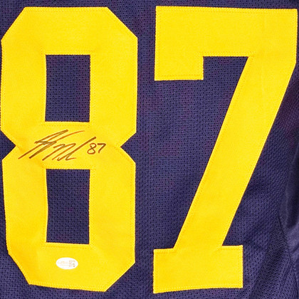 Jordy Nelson Signed Green Bay Throwback Football Jersey (JSA)