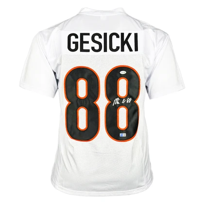 Mike Gesicki Signed Cincinnati White Football Jersey (Beckett)