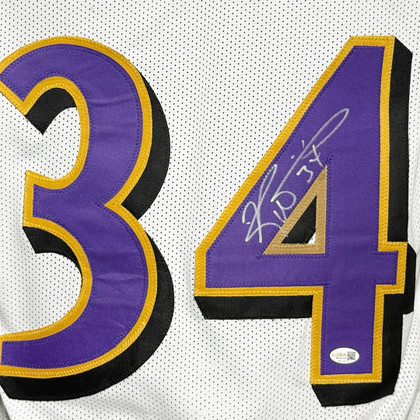 Ricky Williams Signed Baltimore White Football Jersey (JSA)