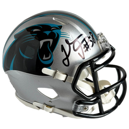 Thomas Davis Sr Signed Carolina Panthers Speed Mini Football Helmet (JSA)