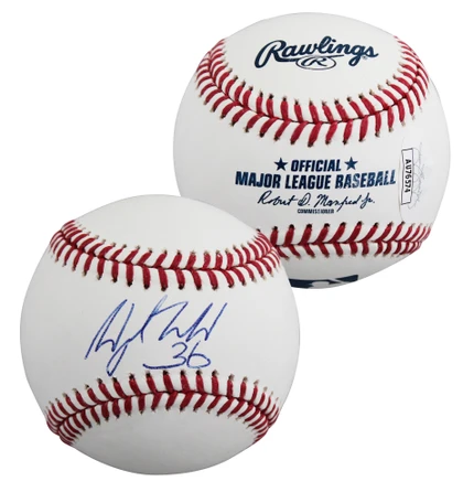 Rangers Wyatt Langford Authentic Signed Robert Manfred OML Baseball JSA #AU76574