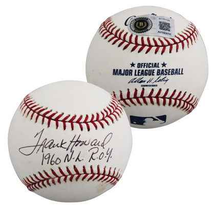 Rangers Frank Howard "1960 NL ROY" Signed Allen Selig OML Baseball BAS #BY101125