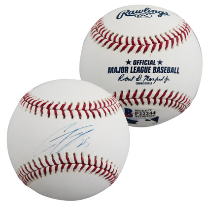 Tigers Gleyber Torres Authentic Signed Robert Manfred OML Baseball BAS #P22244