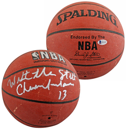 Lakers Wilt "The Stilt" Chamberlain Signed Spalding I/O Basketball BAS #A11267