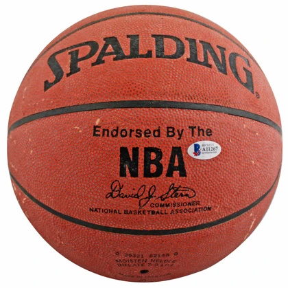 Lakers Wilt "The Stilt" Chamberlain Signed Spalding I/O Basketball BAS #A11267