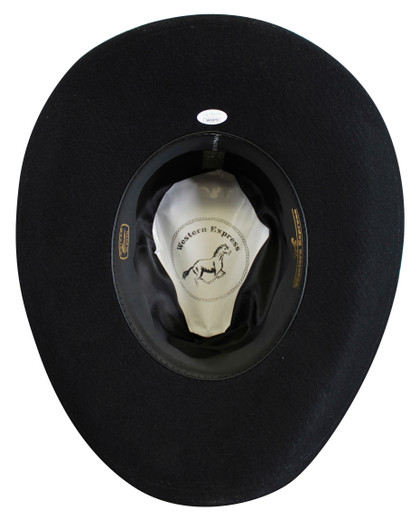 Chuck Norris Walker, Texas Ranger Authentic Signed Black Cowboy Hat JSA Wit