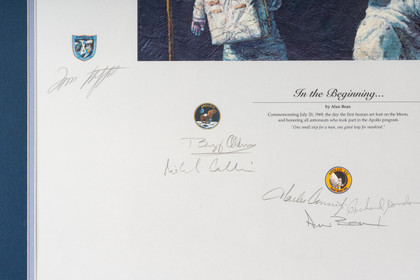 Alan Bean’s “In the Beginning” Print Signed by 20 Apollo Astronauts