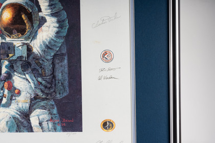 Alan Bean’s “In the Beginning” Print Signed by 20 Apollo Astronauts