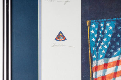 Alan Bean’s “In the Beginning” Print Signed by 20 Apollo Astronauts