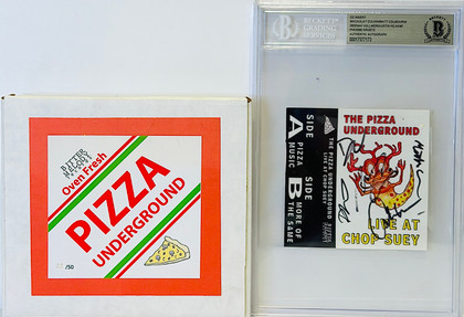 The Pizza Underground Slabbed Signed Limited Edition Cassette Cover with Pizza Box