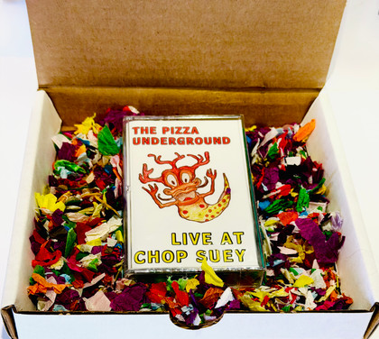 The Pizza Underground Slabbed Signed Limited Edition Cassette Cover with Pizza Box