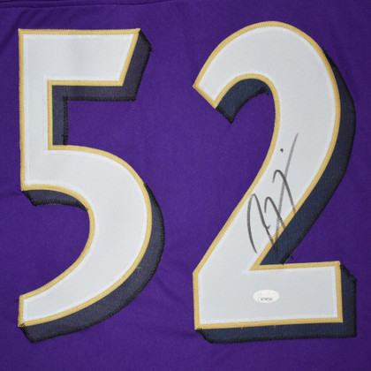 Ray Lewis Signed Pro-Edition Purple Football Jersey (JSA)
