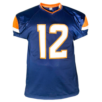 RJ Harvey Signed Denver Navy Game Style Football Jersey (JSA)