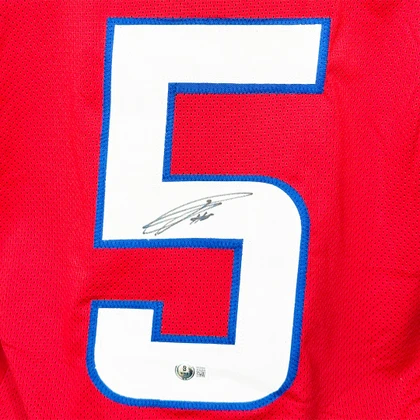 Josh Palmer Signed Buffalo Red Football Jersey (Beckett)