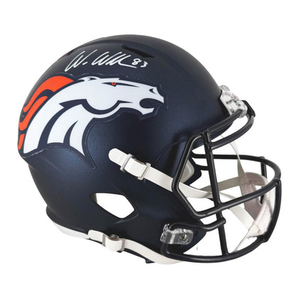 Wes Welker Signed Denver Broncos 2024 Speed Full-Size Replica Football Helmet (JSA)