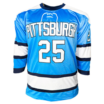 Kevin Stevens Signed Pittsburgh Light Blue Hockey Jersey (JSA)