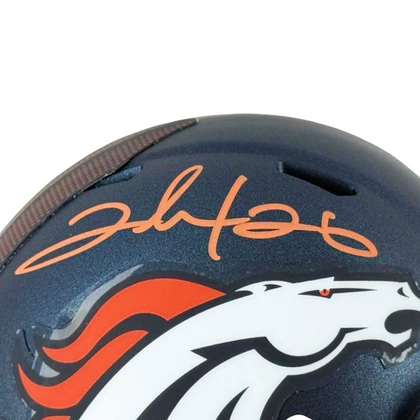 Clinton Portis Signed Denver Broncos 2024 Speed Mini Football Helmet (Beckett)