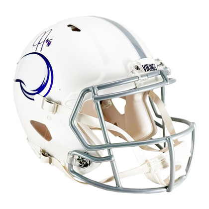 Justin Jefferson Signed Minnesota Vikings Authentic Alt 2024 Speed Full-Size Football Helmet (Beckett)
