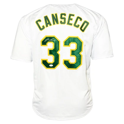 Jose Canseco Signed Oakland White Baseball Jersey (JSA)