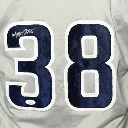 Mat Latos Signed San Diego Grey Baseball Jersey (JSA)