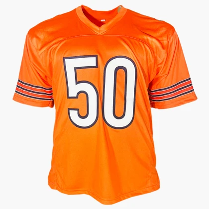 Mike Singletary Signed Chicago Orange Football Jersey (JSA)