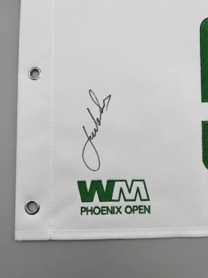 Jordan Spieth Signed Waste Managment Golf Flag JSA