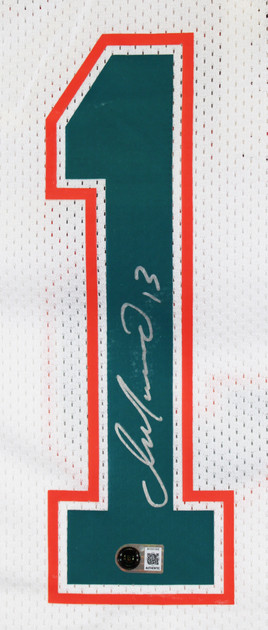 Dolphins Dan Marino Signed White 1990 TB M&N Authentic Jersey BAS #BY031302