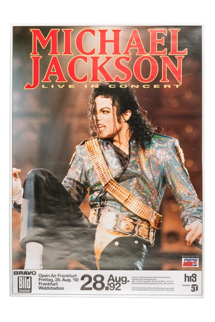 Michael Jackson 1992 Frankfurt, Germany Concert Poster – Dangerous Tour (unsigned)