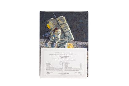Gallery Wrapped Giclée Canvas: Hand-Signed by Alan Bean (One Lucky Guy)