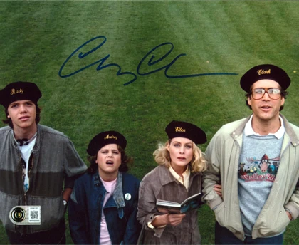 Chevy Chase European Vacation Signed 8x10 Horizontal Family Photo BAS Witnessed