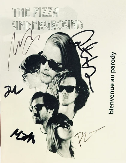 The Pizza Underground Slabbed Signed CD Insert with 3 Colored Cassettes Beckett