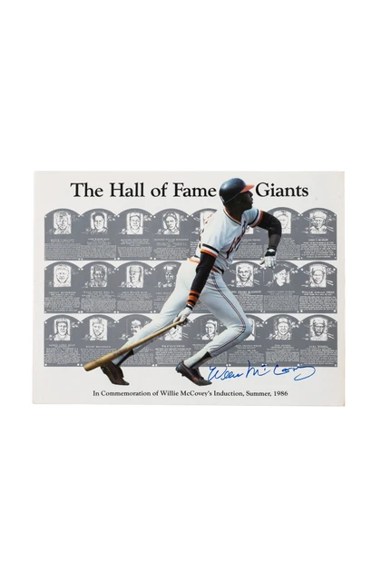 Autographed Commemorative Lithograph Print: Willie McCovey (The Hall of Fame Giants)