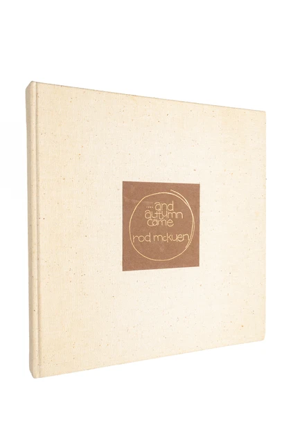 Poet & Songwriter Rod McKuen Signed Limited Edition “And Autumn Came” (1969)