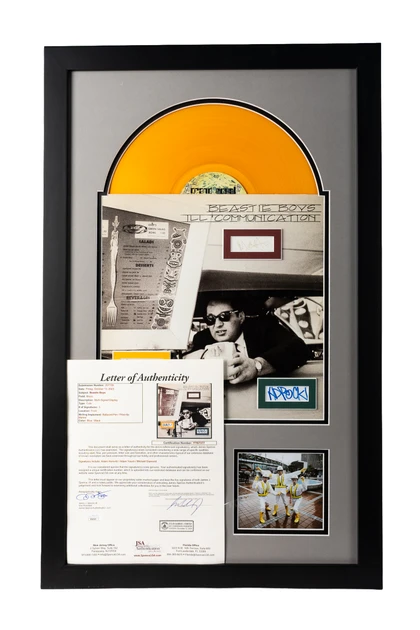 Custom Framed Display: Hand-Signed by All Three Beastie Boys (Ill Communication)