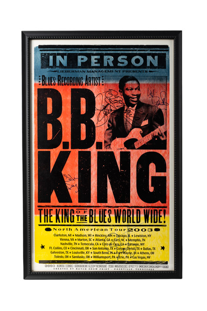 B.B. King Framed Hatch Show Print Poster