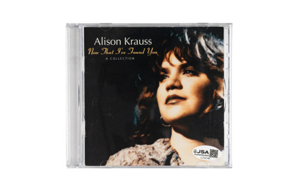 Alison Krauss, Dan Tyminski, Barry Bales, Ron Block Signed "Now That I've Found You" CD Insert JSA