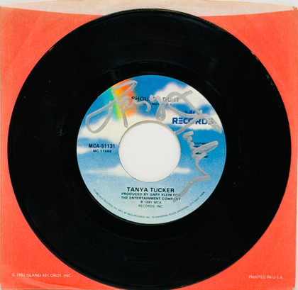Tanya Tucker Signed 45 Vinyl "Should I Do It" JSA