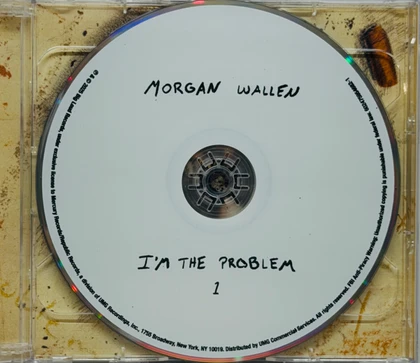 Morgan Wallen Signed "I'm The Problem" CD Cover JSA