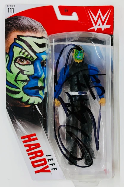 Jeff Hardy Signed WWE Action Figure JSA 