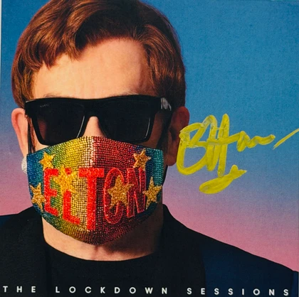 Elton John Signed CD Insert "The Lockdown Sessions" JSA