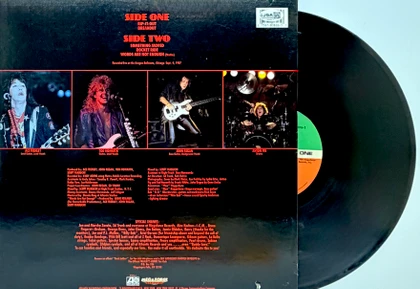 Ace Frehley Signed "Frehley's Comet Live +1" LP Cover JSA
